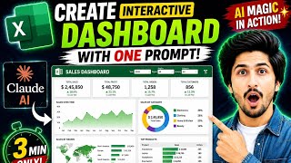 Create an Interactive Microsoft Excel Dashboard with ONE Prompt using Claude 🚀 (In Just 3 Minutes)