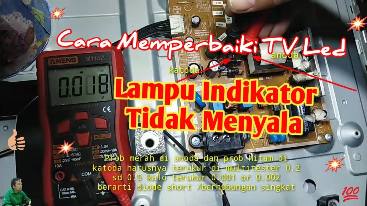 Cara Memperbaiki TV Led Samsung Lampu Indikator Tidak ...