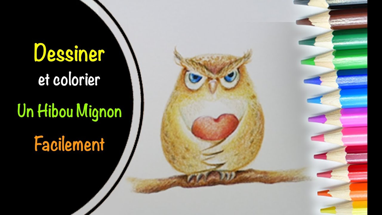 Comment Dessiner Un Hibou Mignon A Colorier Youtube Comment Dessiner Un Hibou Mignon A Colorier Youtube