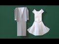 結婚式・新婦「ウエディングドレス」折り紙Marriage ceremony"Wedding dress" origami