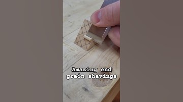 End Grain Slice | Sharp Chisel Satisfying ASMR