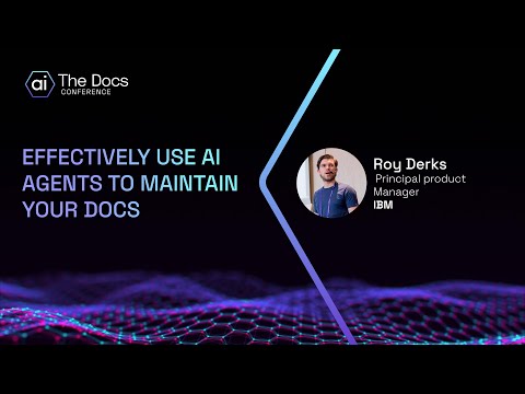 Video thumbnail for Effectively use AI Agents to Maintain Your Docs