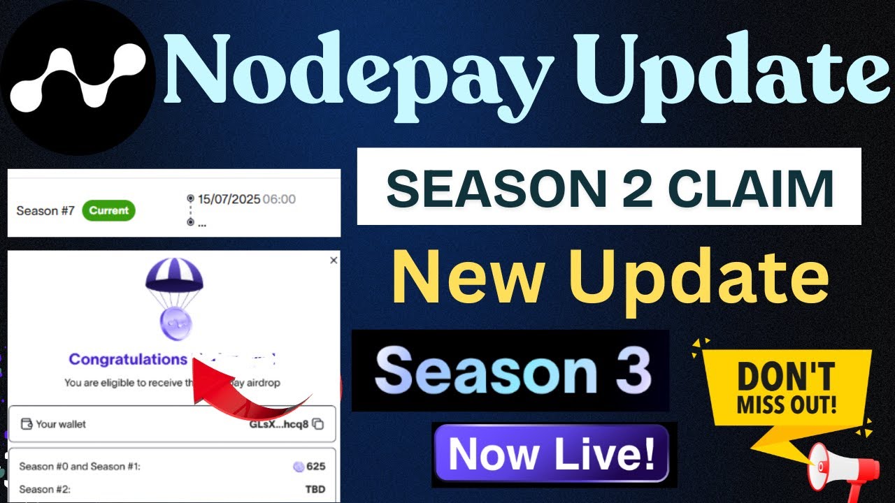 Nodepay Airdrop Season 2 Claim | Nodepay Airdrop New Update | Nodepay ...