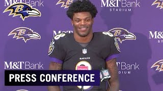 Lamar Jackson on First NFL Start \& Win | Baltimore Ravens