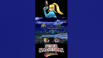 Wario gets spiked by Zero Suit Samus #shorts #ssbb #wario