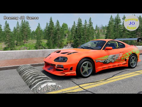 Cars vs Massive Speed Bumps # 540 – BeamNG JO Games