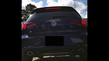 Mk7 Golf R CTS Catted Downpipe, Resonator Delete, Stock Catback Exhaust Clip