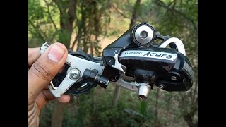 HOW TO CLEAN & LUBE  SHIMANO M360 REAR DERAILLEUR