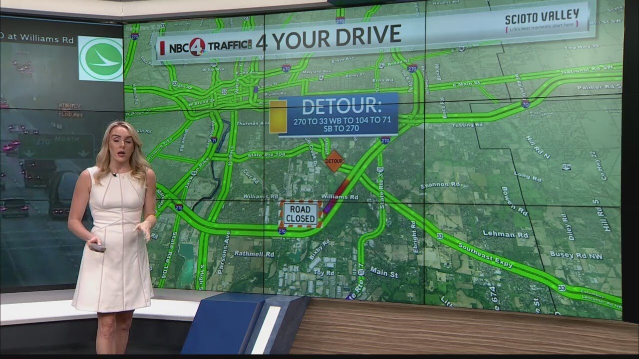Crash closes all lanes of I-270 in southeast Columbus - YouTube
