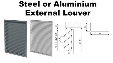 Create Steel or Aluminium External Louver Revit Family (Parametric)