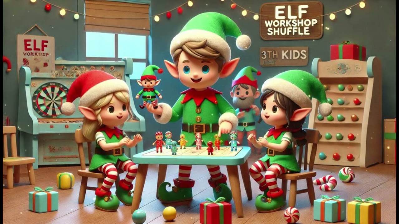 "Elf Workshop Shuffle! 🎶✨ Dance Through the North Pole Magic 🎁🎉🎄 "