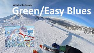 Whistler's Best Green and Mellow Blue Runs - Where To Start Skiing