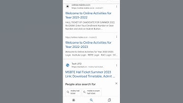 #msbte summer exam hall ticket 2023 how to download