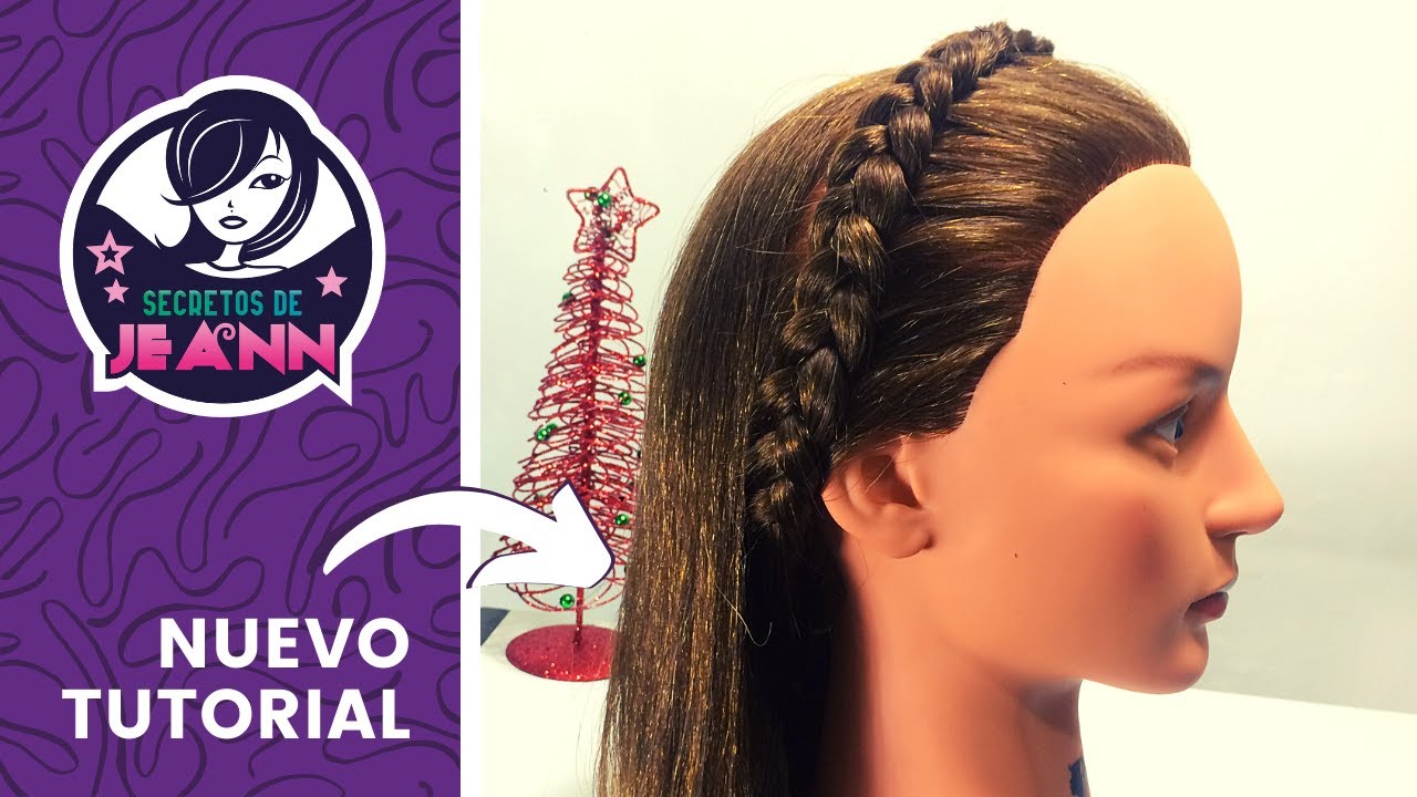 COMO HACER TRENZA DIADEMA PASO A PASO | Secretos de Jeann