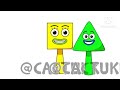 Sprunki OC Sally Square and Timmy Triangle from Save The Shapes creator: @cactukk