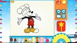 Disney Juniors Color and Play, Mickey Mouse Christmas Color Book, Painting Coloring Book Games