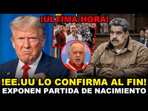 MADURO DESTRUIDO, EE.UU EXPONE NACIONALIDAD DE MADURO Y LO DEJA DESAMPARADO ES UN USURPADOR!