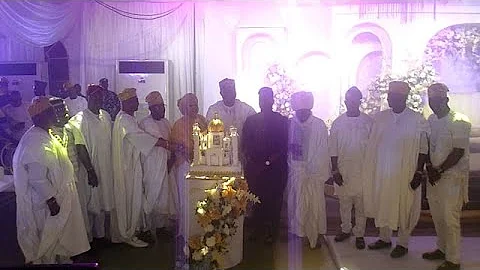 Pasuma, Malaika, k1, Oba Akamo, join Ahmad Alawiye for cutting 50th Birthday cake