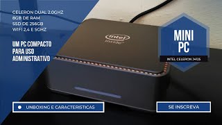 Mini PC Intel - Compacto e rápido para uso administrativo.