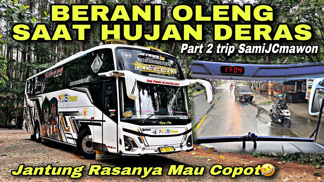 Nekat Bukan Main , Berani Oleng Saat Hujan 😱 Jantung Rasanya Mau Copot 🤣| trip NTTS TRANS “ Mecca “