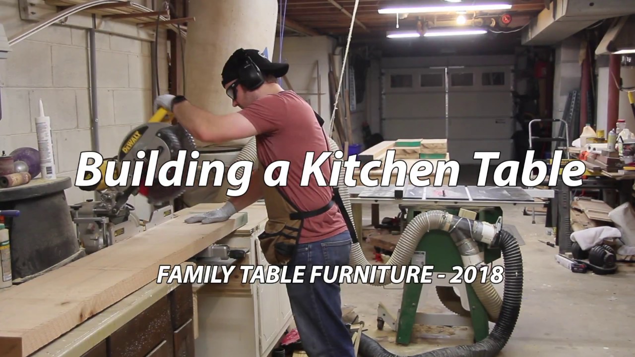 DIY Kitchen Table with Reclaimed Wood Veneers