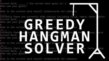 Lets Make A Greedy Hangman Solver