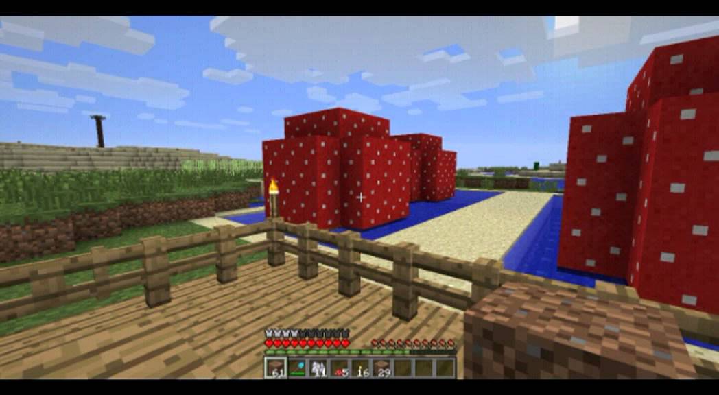 How to plant and grow a mushroom in minecraft YouTube