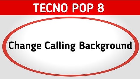 Tecno Pop 8 call background kaise change kare, how to change calling background in tecno, set galler
