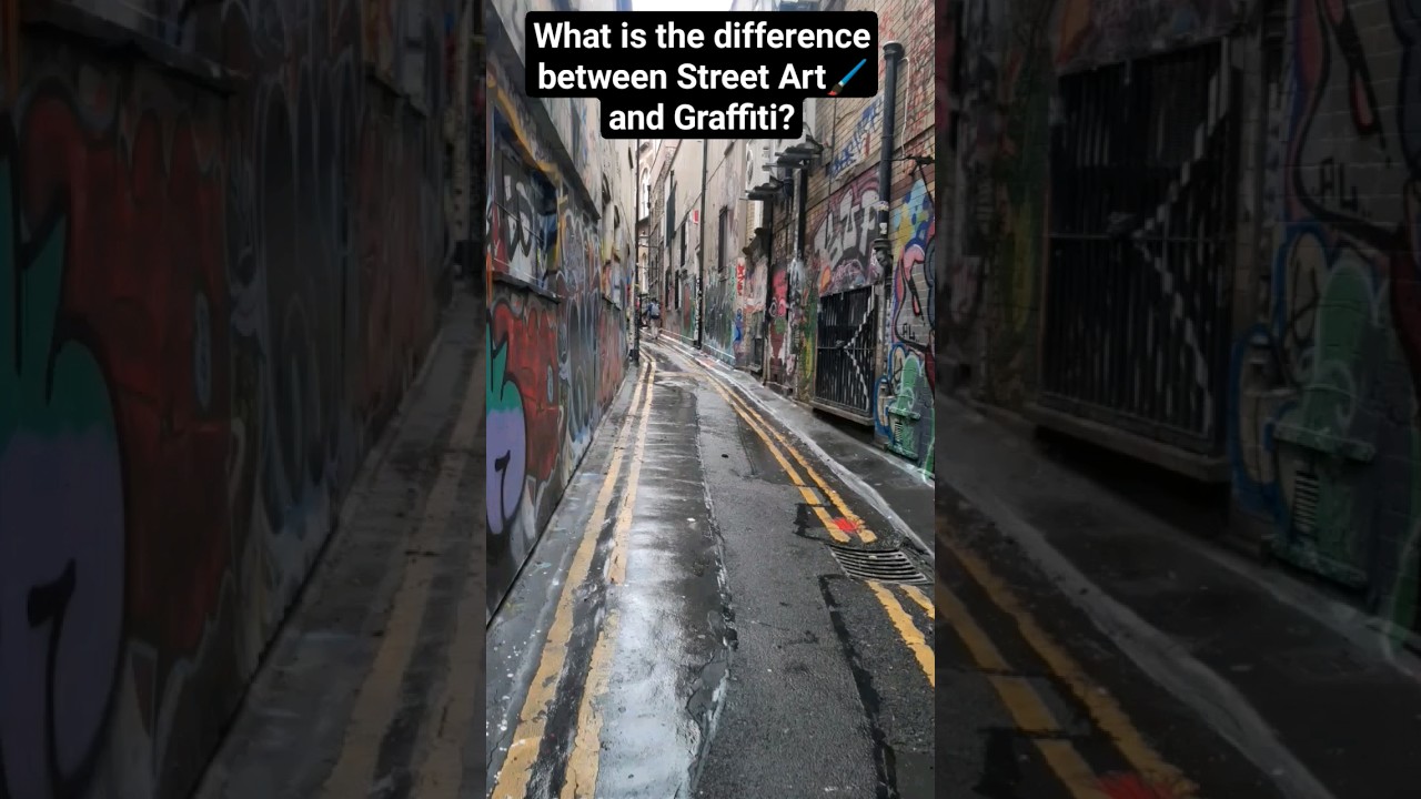 What is the difference between Street Art🖌 & Graffiti? 