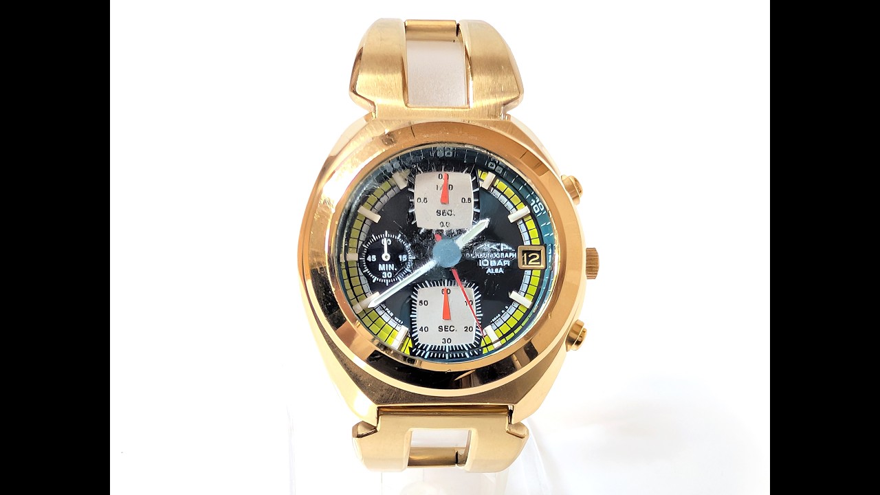 Seiko ALBA AKA v657-6030 Chronograph Quartz Watch with Date - YouTube