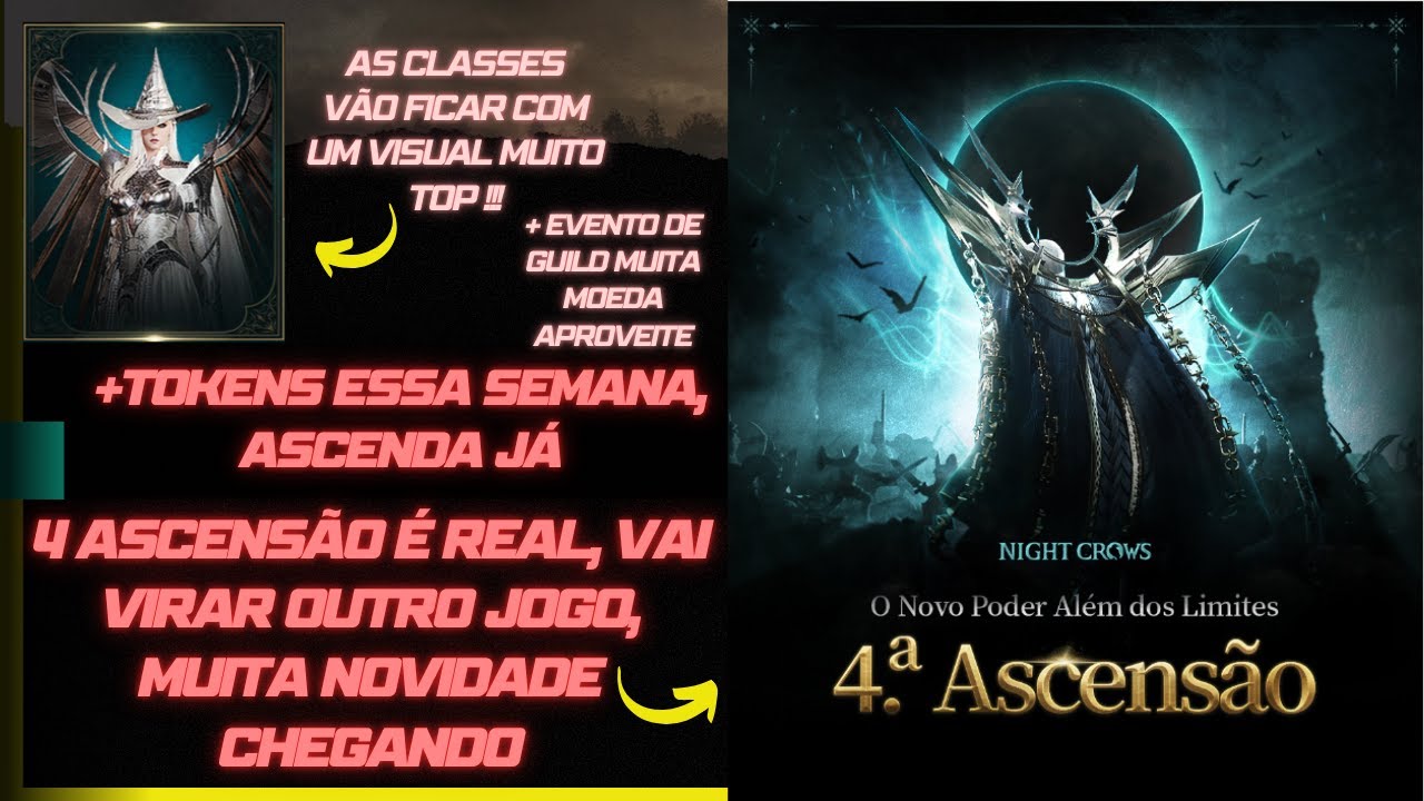 NIGHT CROWS - ATUALIZAÇÃO DE HOJE! WEMADE DANDO MAIS TOKENS ! 4 ASCENSÃO CHEGOU, SERÁ QUE AGR VAI?