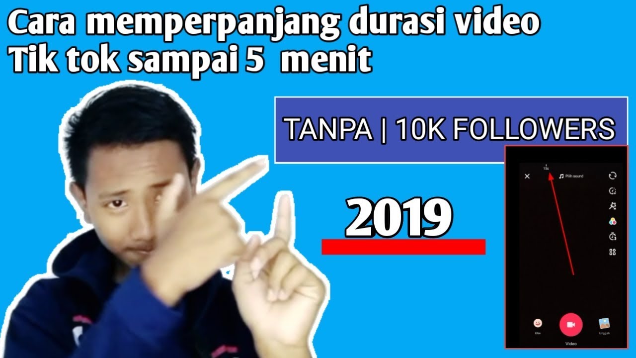 Cara memperpanjang durasi video di tiktok hingga 1 Menit, tanpa 10 k