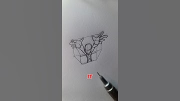 How to Draw Exaggerated Perspective 📐 Tutorial #art #shorts #foryou #satisfying #tutorial #pose