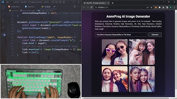 ASMR Programming - Ai Image Generator + Keyboard Unboxing - No Talking
