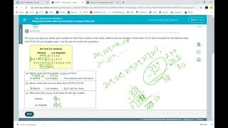 Using back-to-back stem-and-leaf plots to compare data sets