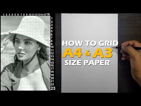How to Grid A4 and A3 size paper | Tagalog
