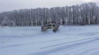 Lancer X 4wd, snow Drift