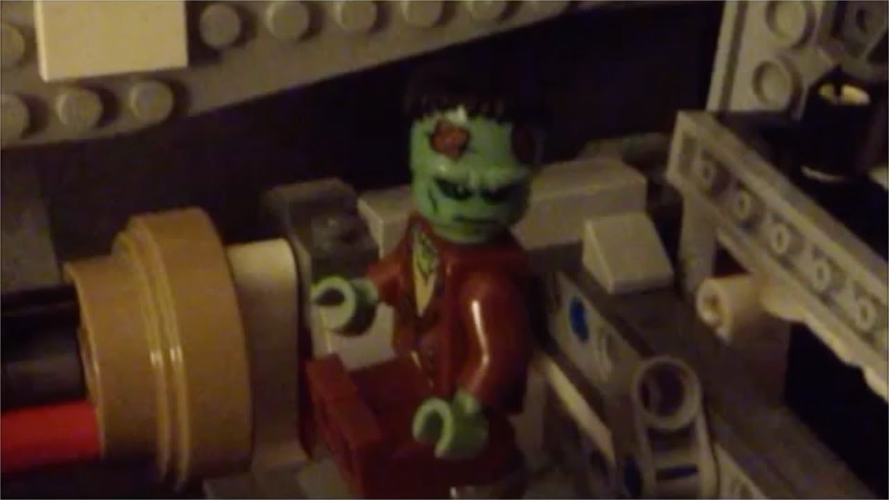 Frankenstein's Monster Comes to Life - Lego Stopmotion Animation