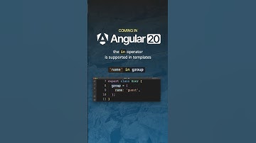 The in Operator in the Upcoming Angular 20 #angular20 #angular