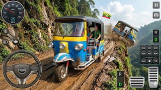 Bajaj Auto Rickshaw 🛺 Dengerous Mud Off-Road Drive 😱 BUSSID Gameplay  screenshot 5