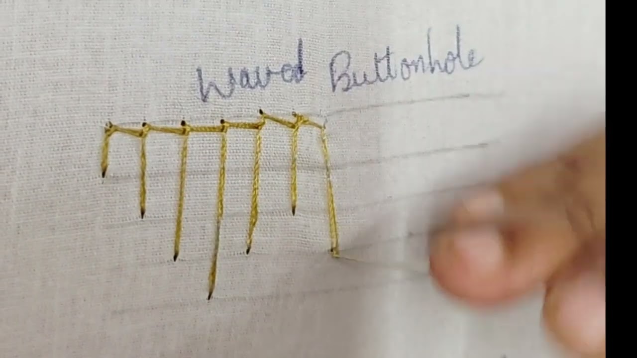 Class 23: Waved button hole stitch