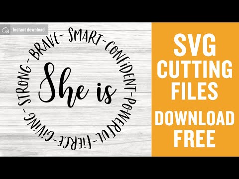 She Is Svg Free Cutting Files for Silhouette Instant Download