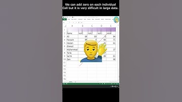 How to add zero in blank cell using paste special. #shorts