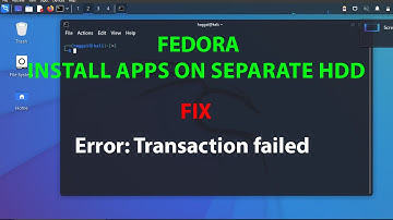 LINUX ERROR FIX: Error: Transaction failed