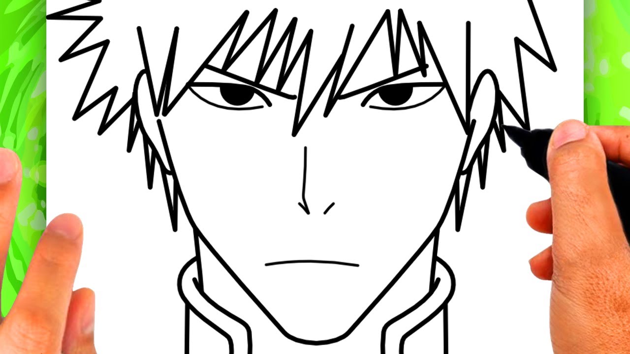comment-dessiner-ichigo-facilement-dessin-de-ichigo-facile-youtube