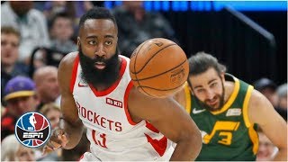 James Harden's 43 extends 30-point streak to 26 games in Rockets' win vs. Jazz | NBA Highlights