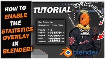 How To Find Your Polygon/Vertex Count in Blender! | Tutorial