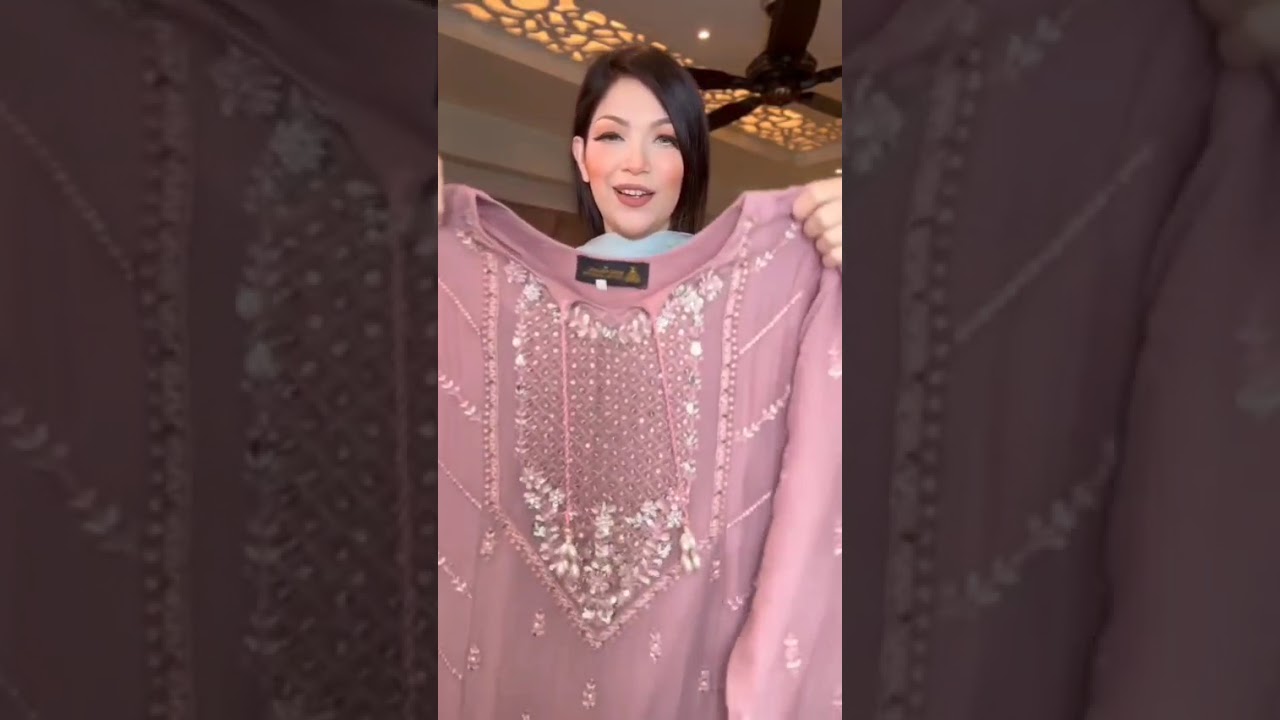 ✨🌙 ঈদ স্পেশাল স্টিচ কালেকশন | অরিজিনাল পাকিস্তানি লাক্সারি শিফন ড্রেস ✨