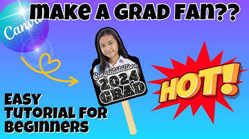 Make a DIY Graduation Fan, Event Fan using Canva Trending!! DIY Fan
