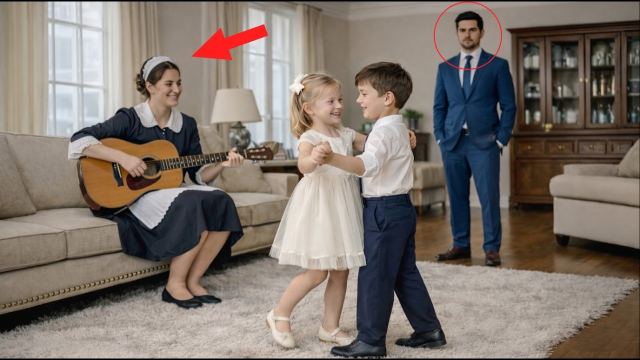 El millonario regresó a casa agotado… y sorprendió al hijo de la empleada doméstica bailando..